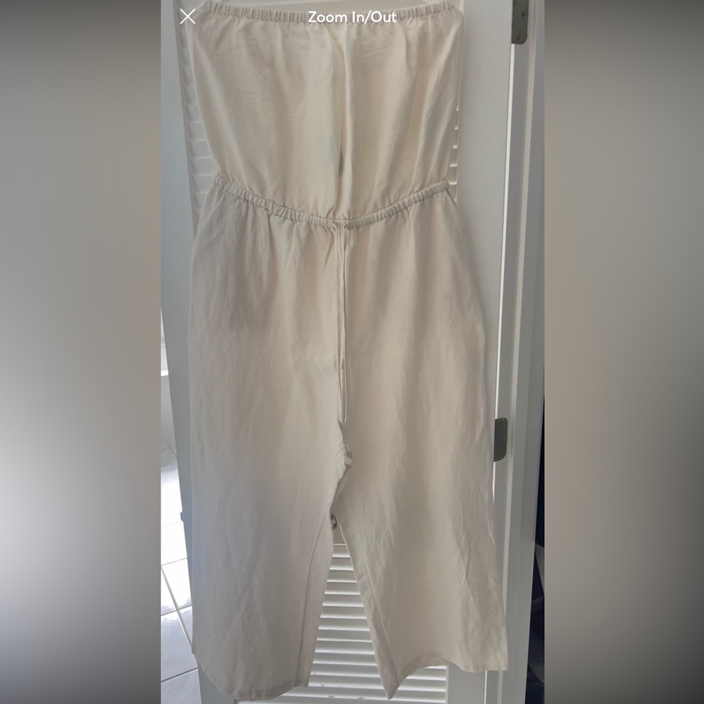 Express Strapless Linen Jumpsuit
